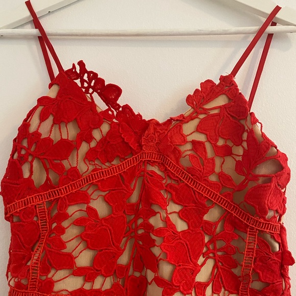 Red Lace Sundress - Picture 3 of 14